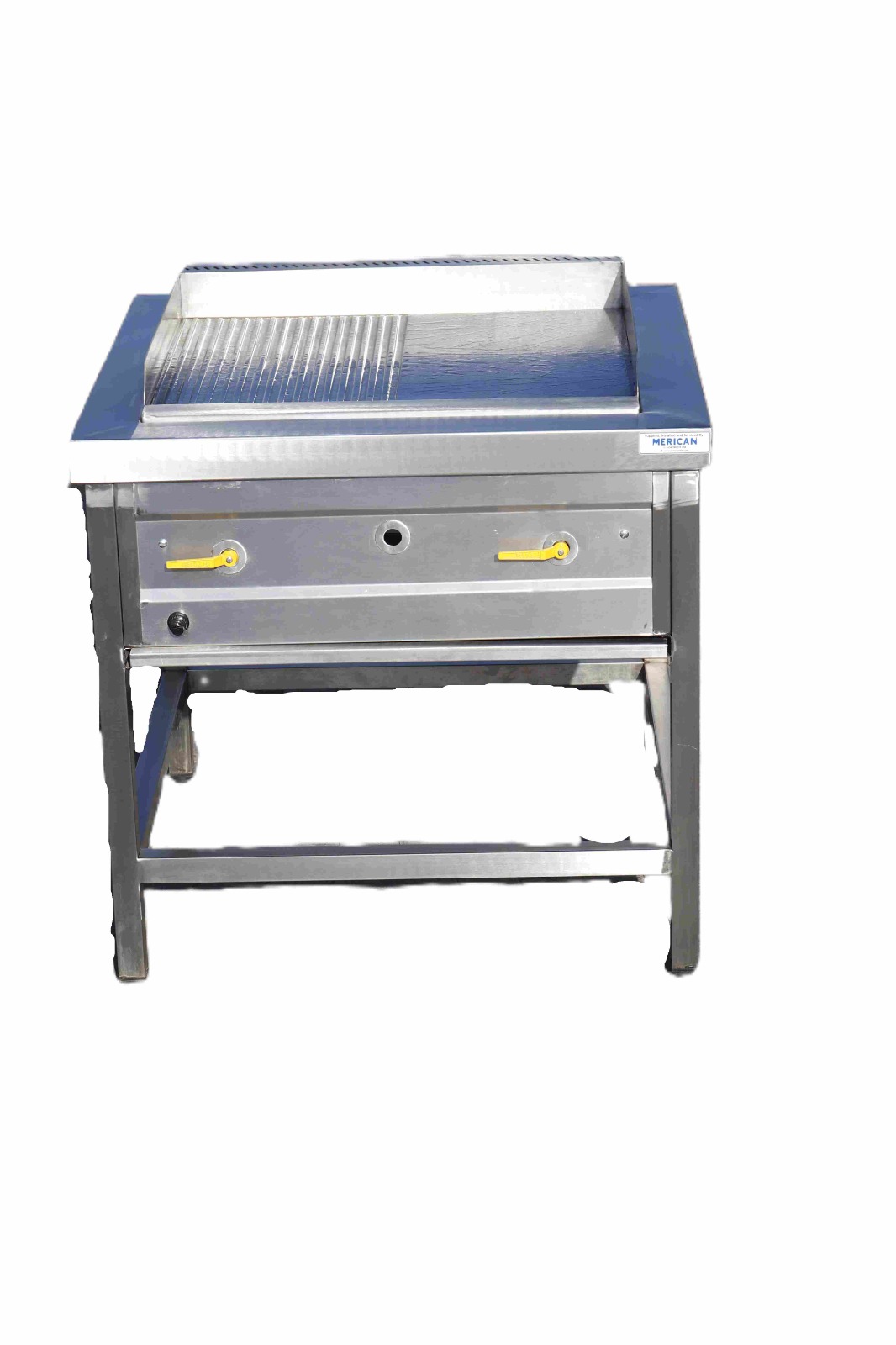 Half smooth Half grooved Griddel HotPlate